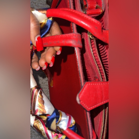 Fendi Jours Bag Red leather satchel tote - Picture 5 of 11